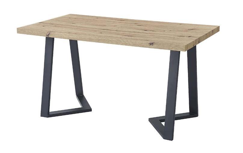 Stół do salonu MIRA 140*80*75 cm metalowa rama Domaison