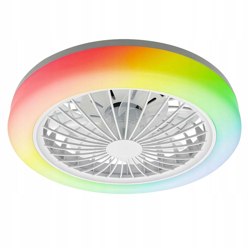 Plafon LED ZAMBIA 24W 3000-6500K + MAGIC RGB + wentylator 15W z pilotem IR