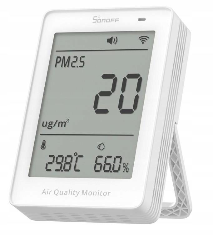 Miernik jakości powietrza WiFi LCD Sonoff AirGuard PM2.5 SAWF-07P