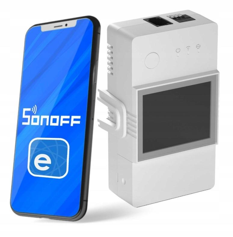 SONOFF TH Elite | THR316D | Przekaźnik Wifi z funkcją pomiaru temperatury