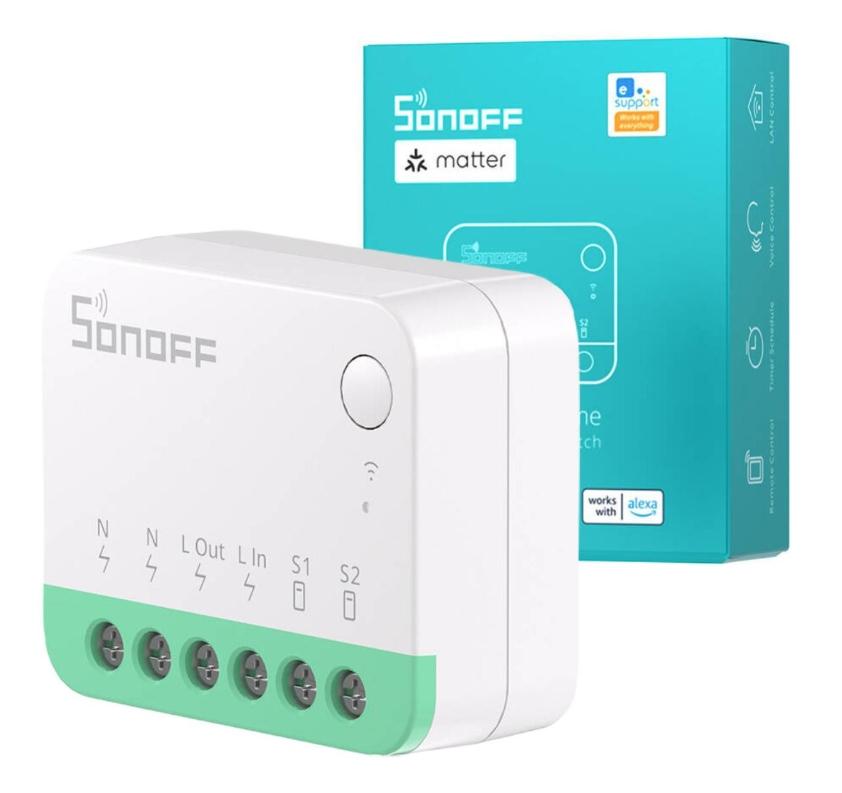 SONOFF Inteligentny przełącznik Wi-Fi 1-kanałowy MINIR4M Matter