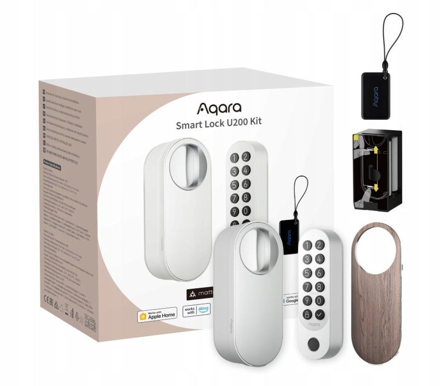 Aqara Smart Lock U200 Kit Biały Inteligentny zamek do drzwi EL-D02DW