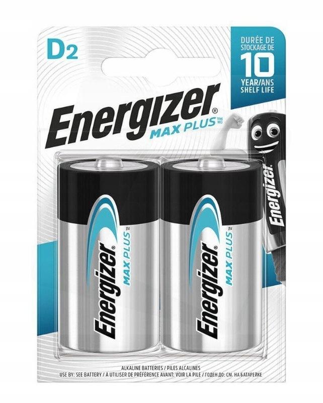 Bateria LR20 / D Energizer Alcaline MAX Plus (blister 2 szt.)