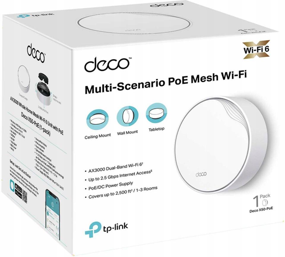 DOMOWY SYSTEM WI-FI MESH TP-LINK DECO X50-POE(1-pack)