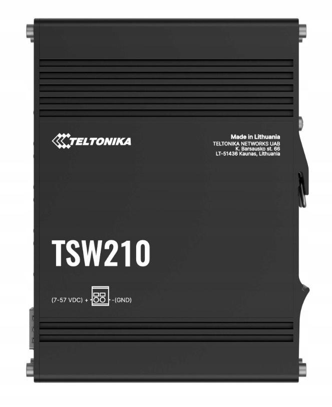 Teltonika TSW210 switch przemysłowy 8xGE 2xSFP PoE+ (TSW210000040) DIN