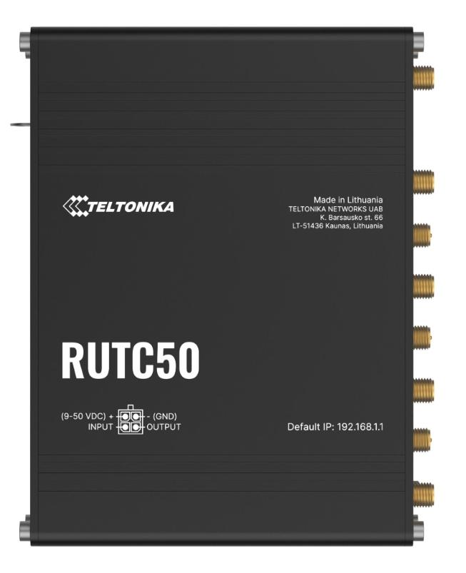 Teltonika RUTC50 router przemysłowy 5G (RUTC50200000)