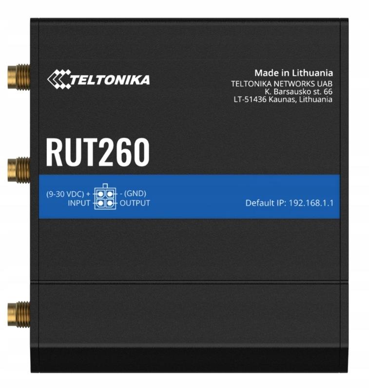 Teltonika RUT260 router przemysłowy 4G / LTE (RUT260000000)