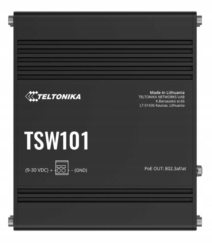 Teltonika TSW101 switch przemysłowy PoE+ (TSW101000000)