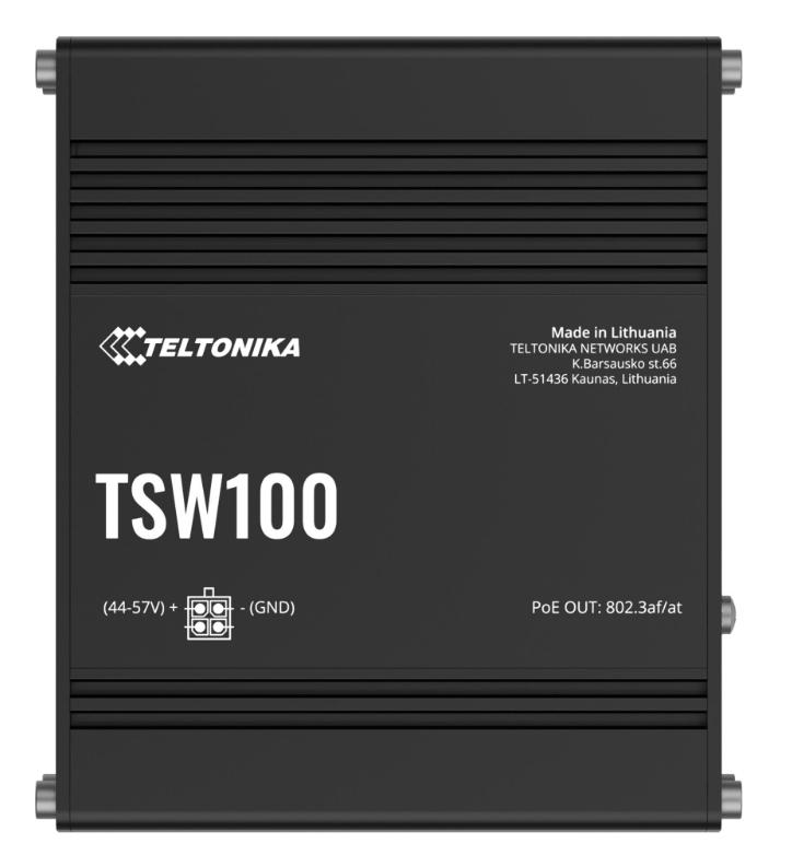 Teltonika TSW100 switch przemysłowy PoE (TSW100010000)