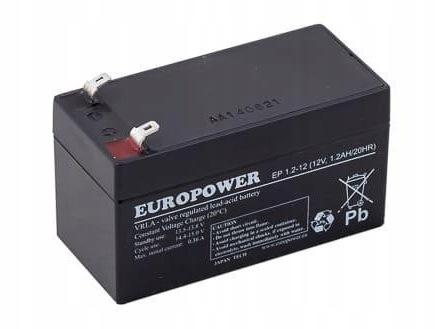 Akumulator AGM EUROPOWER serii EP 12V 1,2Ah (Żywotność 6-9 lat)