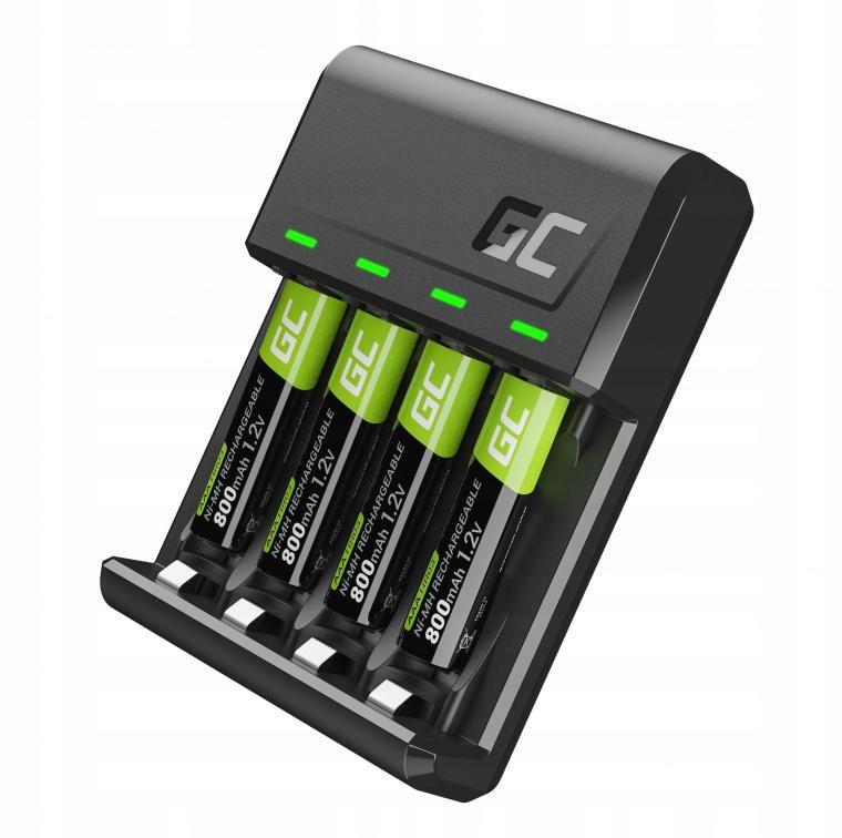 ŁADOWARKA Green Cell VITALCHARGE + ZESTAW AKUMULATORKÓW GRSETGC02