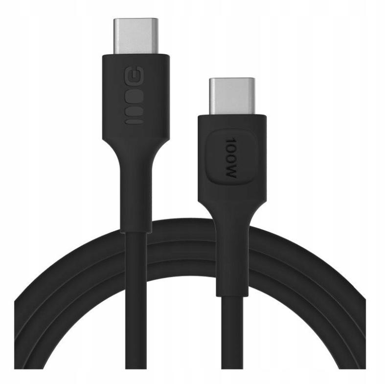 KABEL USB-C / USB-C Greencell PowerFlex 200cm PD 100W czarny silikonowy