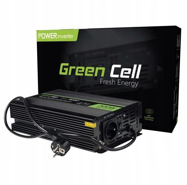 PRZETWORNICA NAPIĘCIA INWERTER Green Cell 12V / 230V 300W/600W INV07