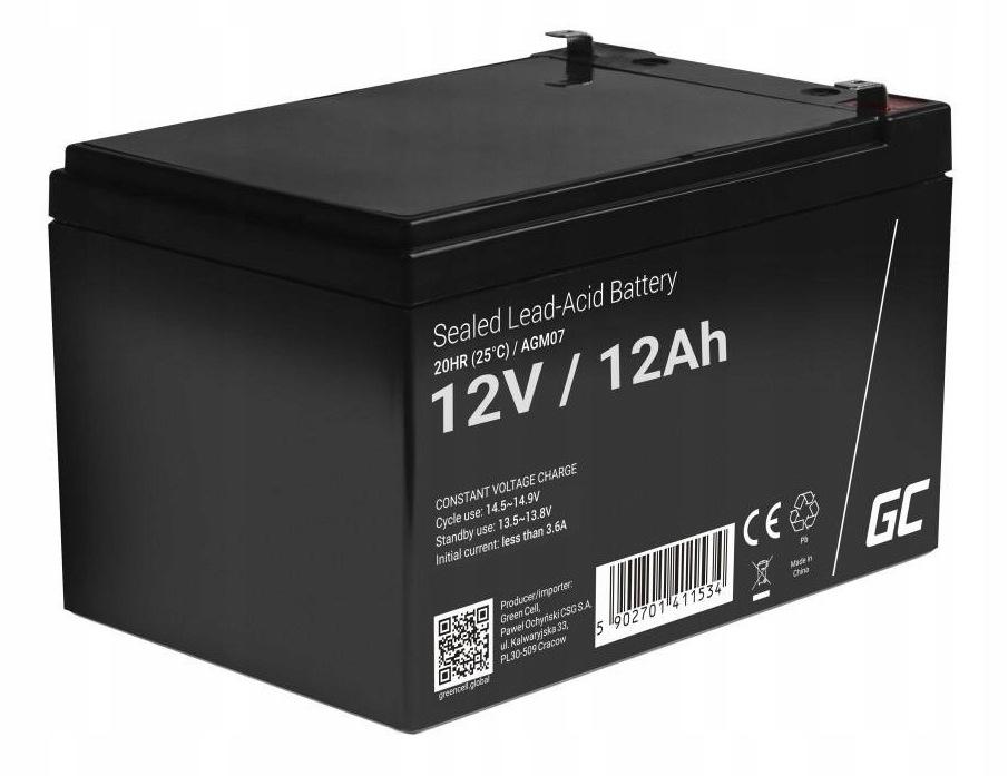AKUMULATOR AGM Green Cell VRLA 12V 12Ah