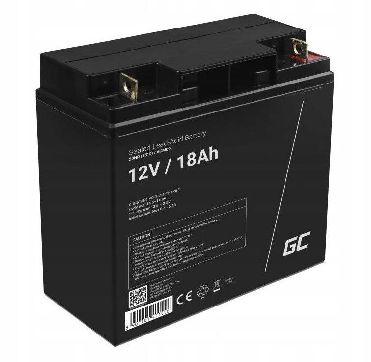 AKUMULATOR AGM Green Cell VRLA 12V 18Ah