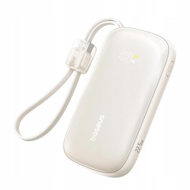 Powerbank Baseus EnerFill FC21 10000 mAh 22,5 W USB-A USB-C beżowy