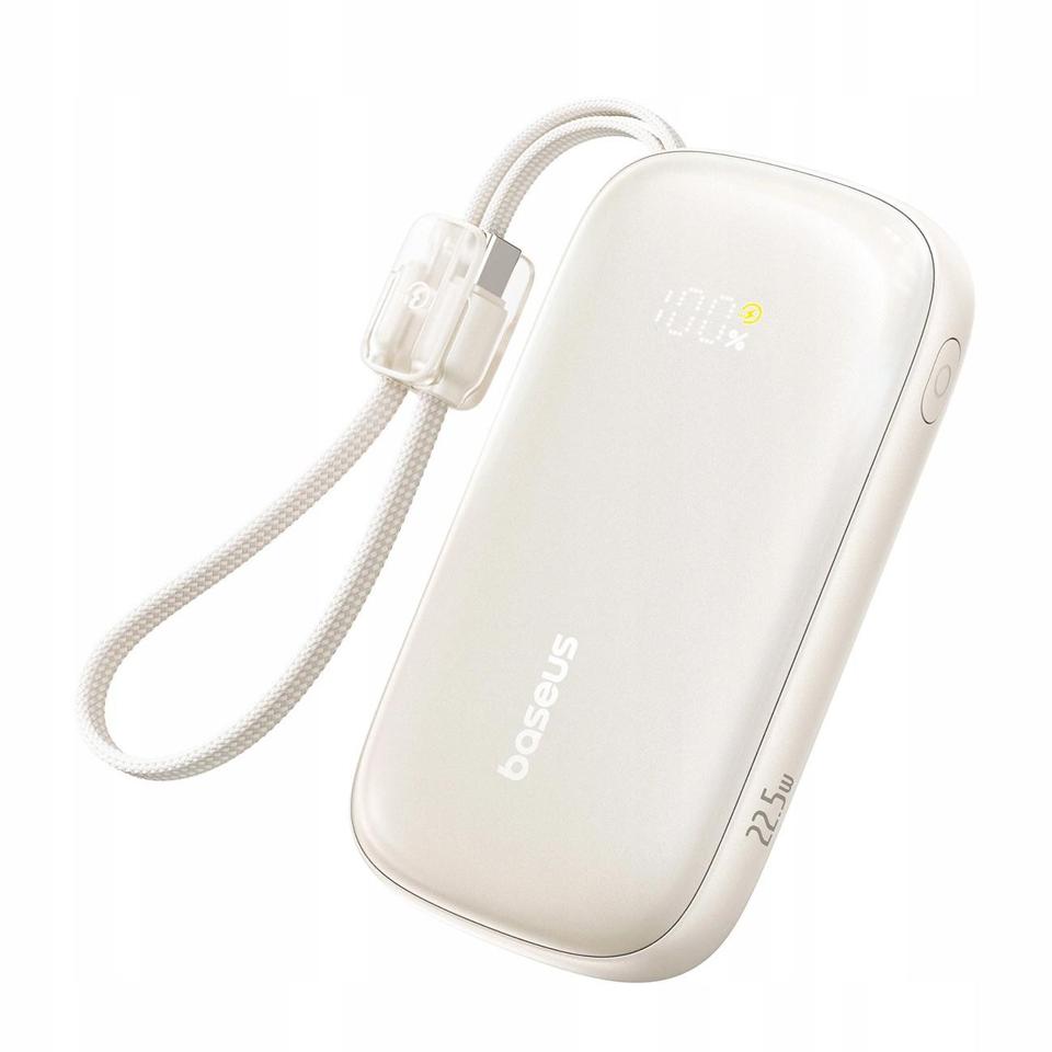 Powerbank Baseus EnerFill FC21 10000 mAh 22,5 W USB-A USB-C beżowy