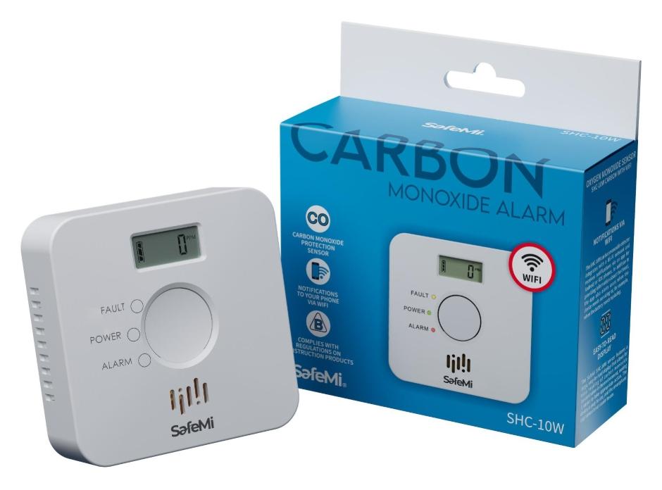 SAFEMI Czujnik dymu - WiFi - Gwarancja 3 lata SHC-10W