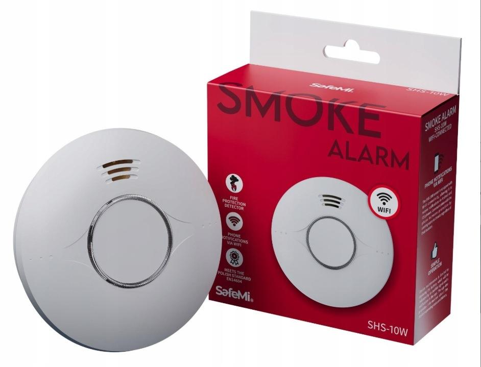 SAFEMI Czujnik dymu - WiFi - Gwarancja 3 lata SHS-10W