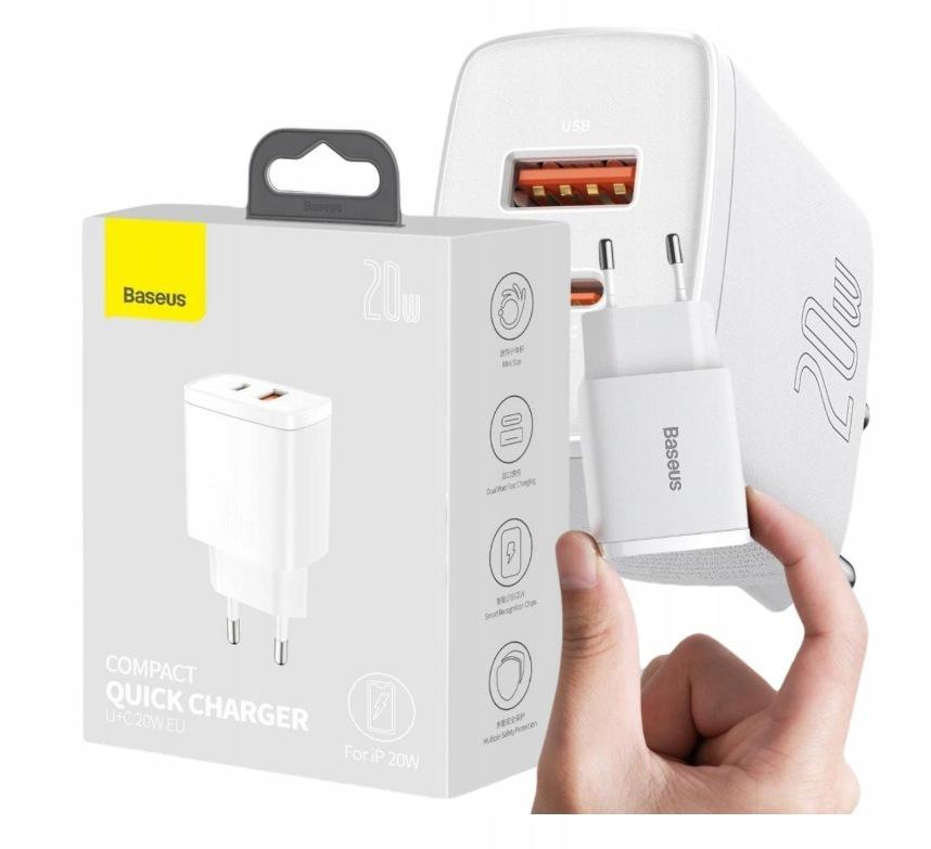 ŁADOWARKA SIECIOWA Baseus Compact Quick Charger CCXJ-B02 20W