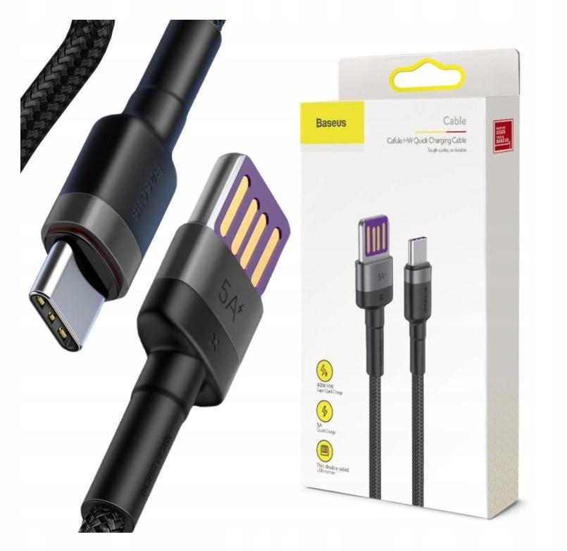 KABEL USB-A / USB-C Baseus CafuleCATKLF-PG1 100cm SuperCharge 40W 5A QC 3.0