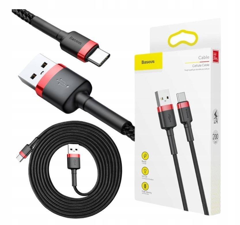 KABEL USB-A / USB-C Baseus Cafule CATKLF-C91 200cm 2A QC 3.0