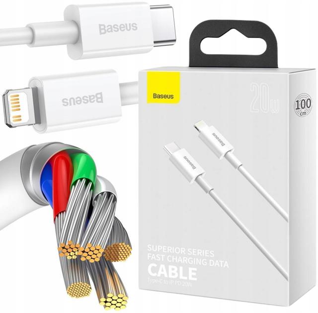 KABEL USB-C / Lightning iPhone Baseus Superior CATLYS-A02 1m 20W PD QuickCh
