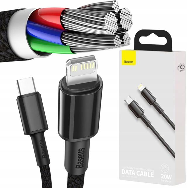 KABEL USB-C / Lightning iPhone Baseus Cafule CATLGD-01 1m 20W PD Quick Char