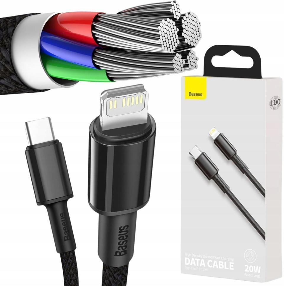 KABEL USB-C / Lightning iPhone Baseus Cafule CATLGD-01 1m 20W PD Quick Char