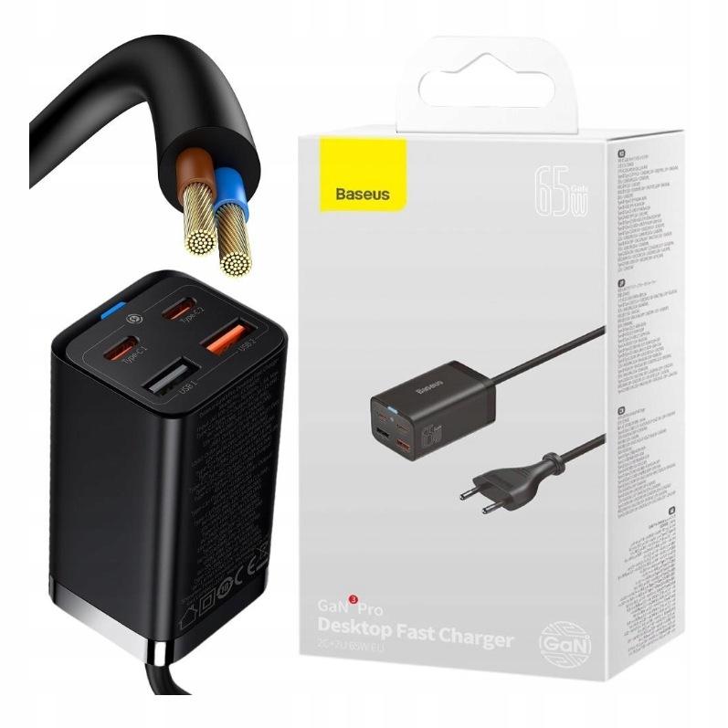 ŁADOWARKA SIECIOWA Baseus GaN 3 Pro Desktop Charger CCGP040101 65W