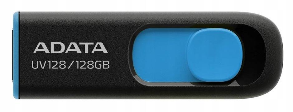 Adata Pendrive UV128 128GB USB 3.2 Gen1 czarno - niebieski