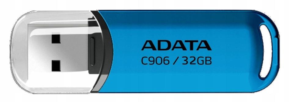 Adata Pendrive C906 32GB USB2.0 niebieski