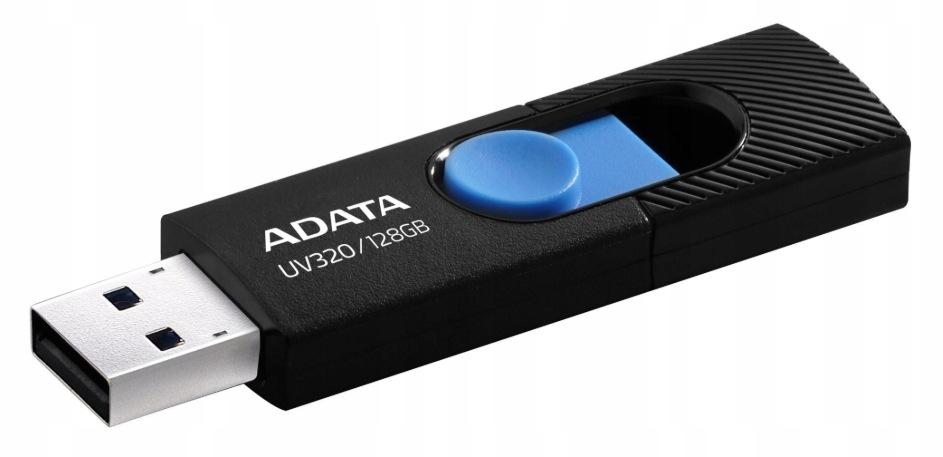 Adata Pendrive UV320 128G USB 3.2 Gen1 Czarno-niebieski