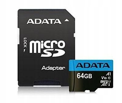 Adata microSD Premier 64GB UHS1/CL10/A1+adapter