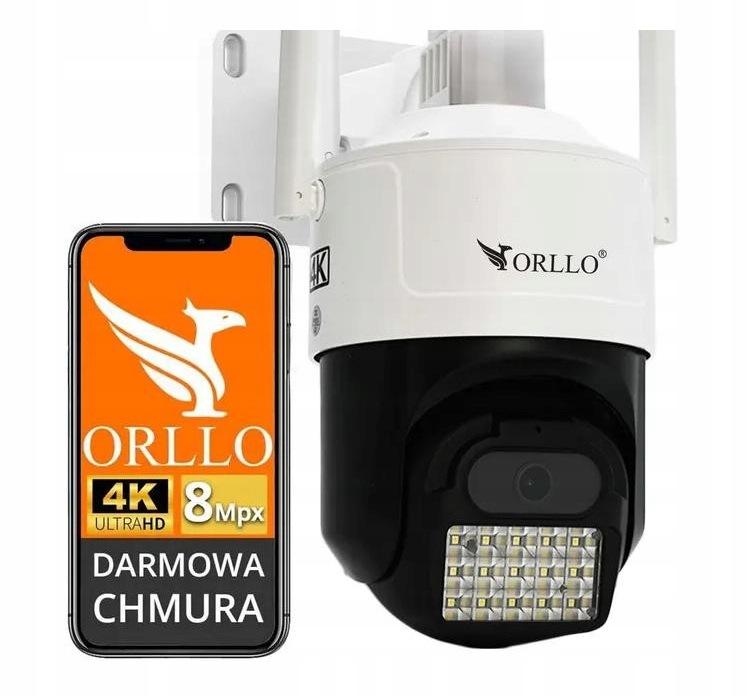 Kamera IP ORLLO Z17 Ultra 4K zewnętrzna obrotowa GSM na kartę SIM 8MPx