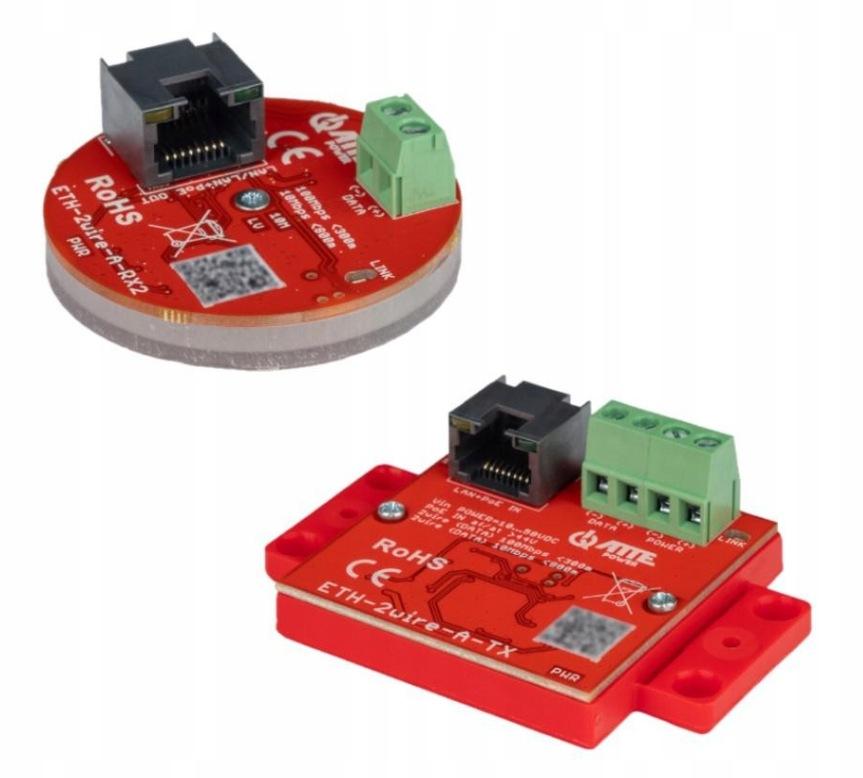 Zestaw aktywnych konwerterów ATTE ETH-2wire-A-SET2