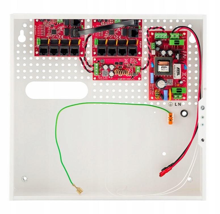 SWITCH POE 9-PORTOWY Z ZASILANIEM BUFOROWYM ATTE IPUPS-9-11-F