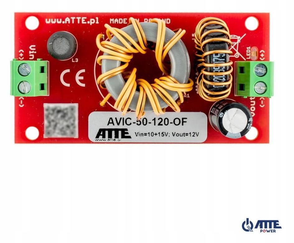 PRZETWORNICA ATTE DC/DC AVIC-50-120-OF 10-15V 50W 4A