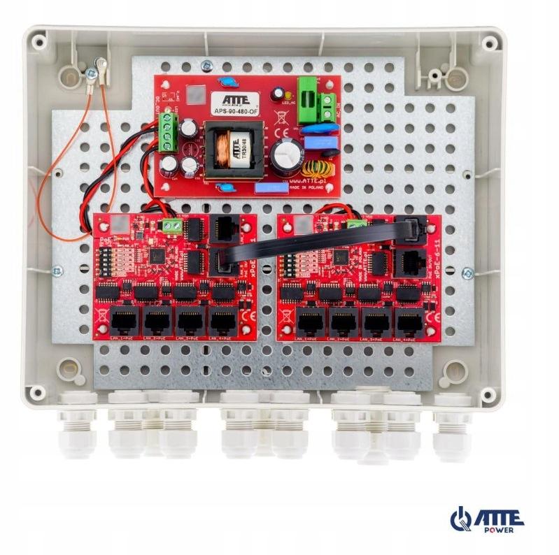 SWITCH ZEWNĘTRZNY 10-PORTOWY POE ATTE IP-9-11-L2