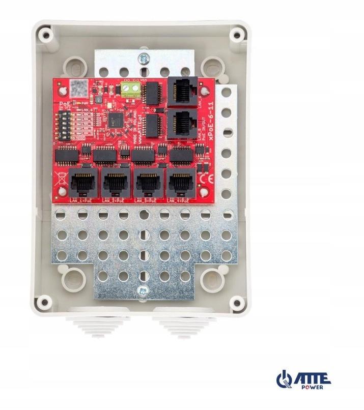 SWITCH 6-PORTOWY POE ATTE xPoE-6-11-S3