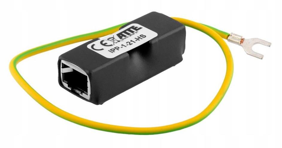 Ogranicznik przepięć Gigabit LAN + PoE ATTE IPP-1-21-HS