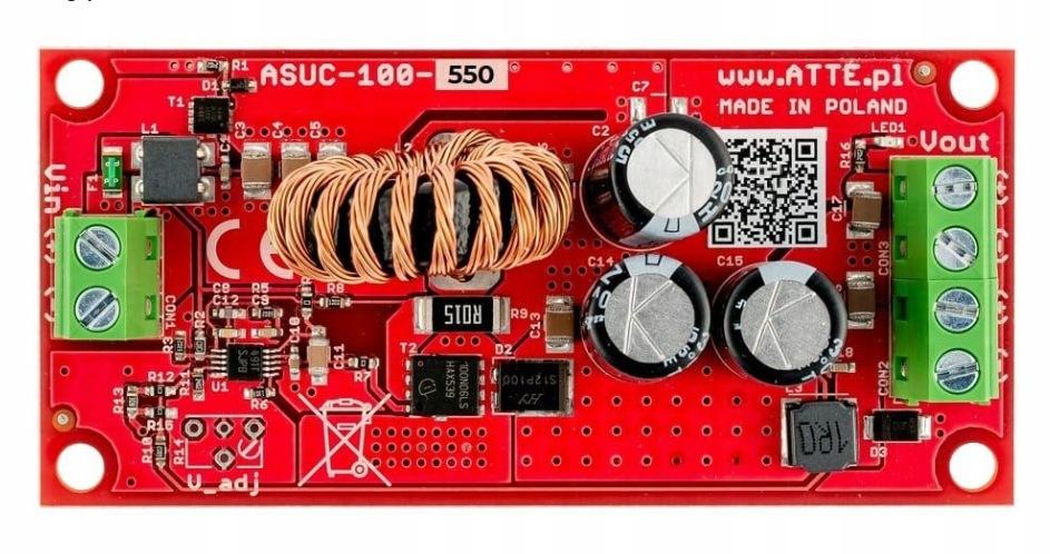 Przetwornica podnosząca napięcie do 55V ATTE ASUC-100-550-OF