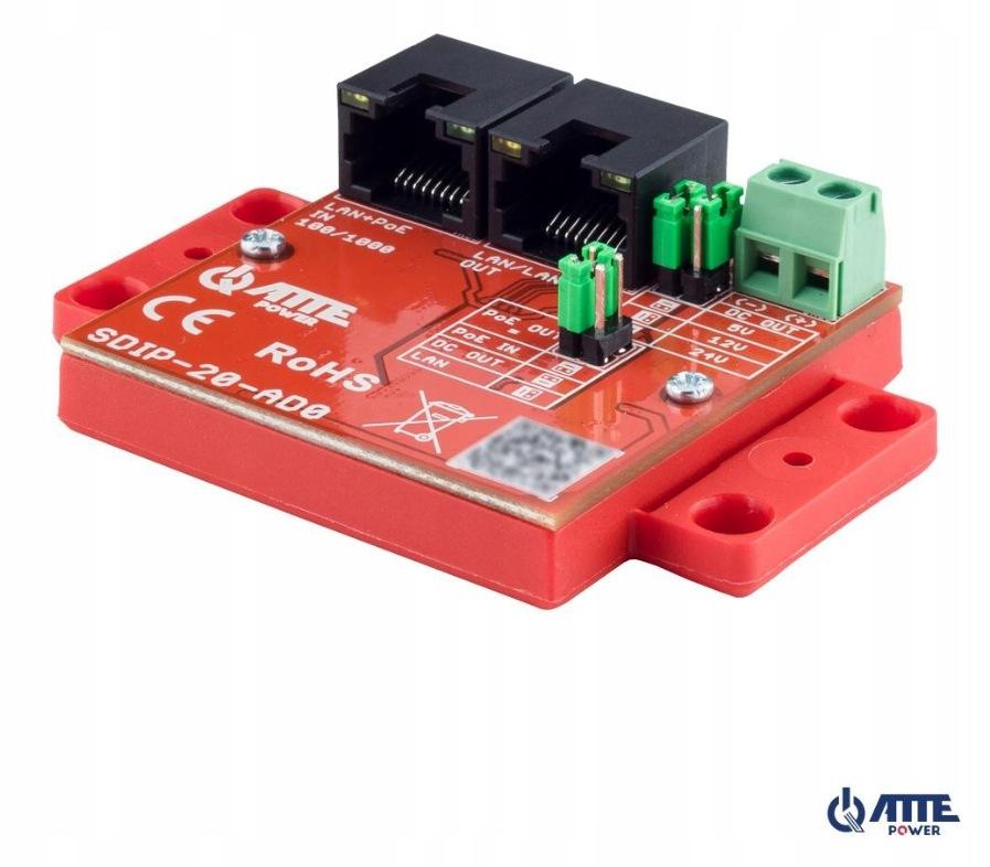Adapter PoE obniżający napięcie ATTE SDIP-20-AD0