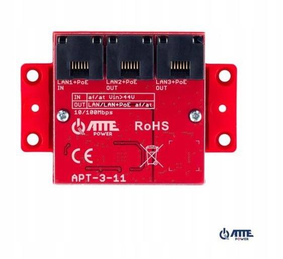 ATTE APT-3-11 Switch PoE 3 portowy 10/100Mbps, extender