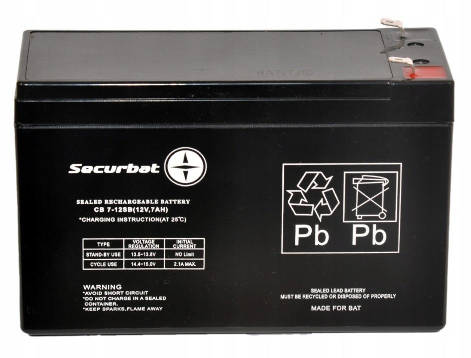 Akumulator AGM SECURBAT 12V 7Ah