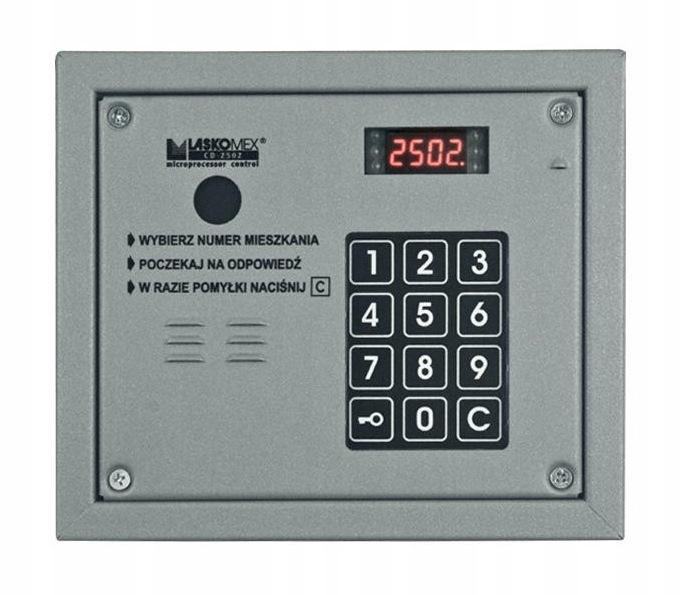 Laskomex CP-2503R srebrny Panel audio z czytnikiem kluczy RFID