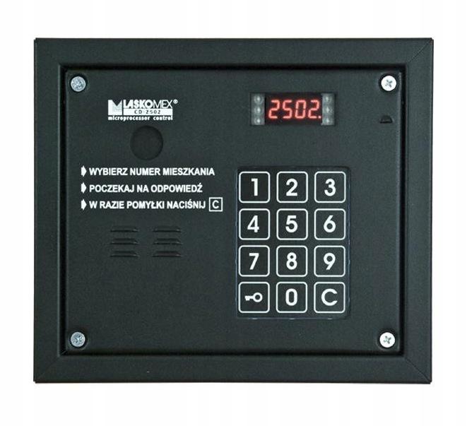 Laskomex CP-2503R czarna Panel audio z czytnikiem kluczy RFID