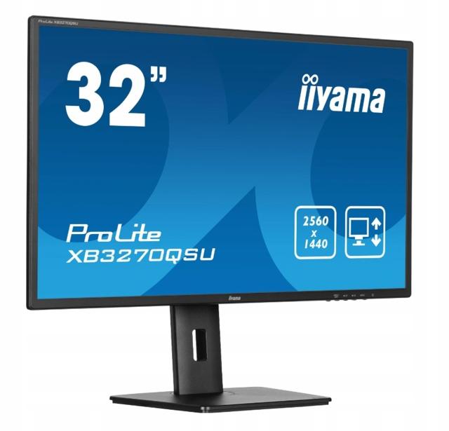 Monitor LED IIYAMA XB3270QSU-B1 32 cale IPS HDMI DispplayPort 100HZ HAS