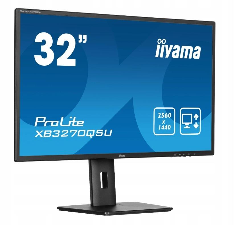 Monitor LED IIYAMA XB3270QSU-B1 32 cale IPS HDMI DispplayPort 100HZ HAS