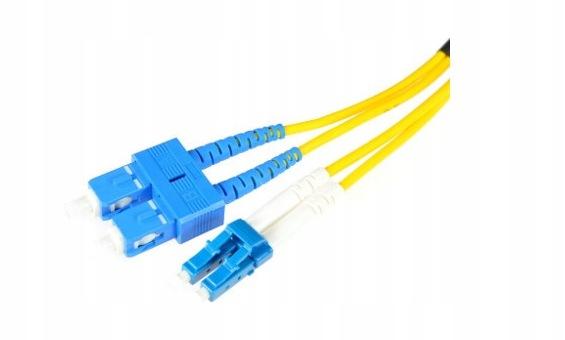 PATCHCORD ŚWIATŁOWODOWY SM SC/UPC-LC/UPC DUPLEX 2m